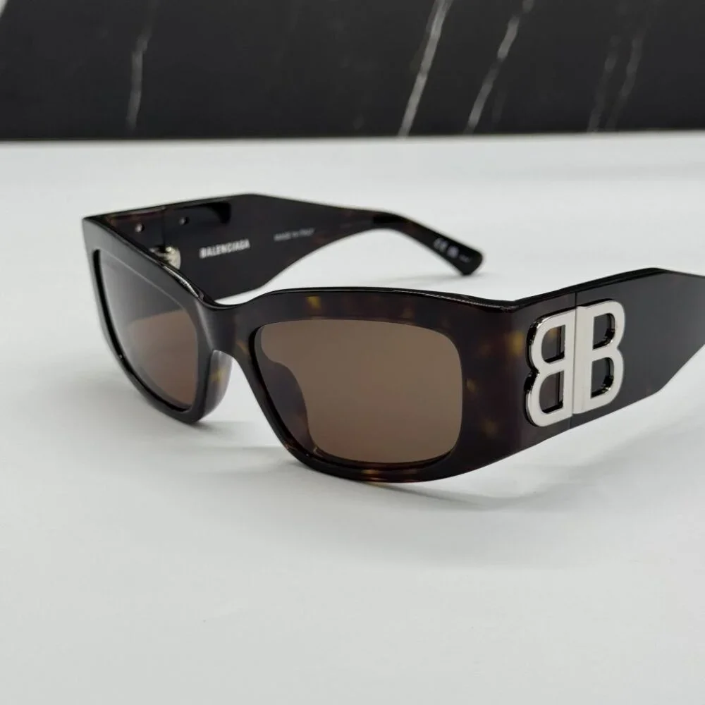 NEW BALENCIAGA BB0360S 002 UNISEX HAVANA SUNGLASSES